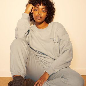 Sweatpants in soft organic cotton fabric.